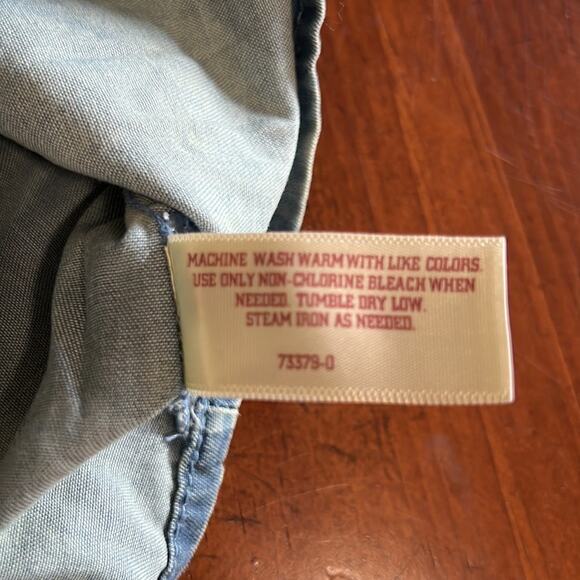 Arizona Jeans Co Blue Camouflage Print Camisole Blouse NWT Size Medium - Picture 7 of 10